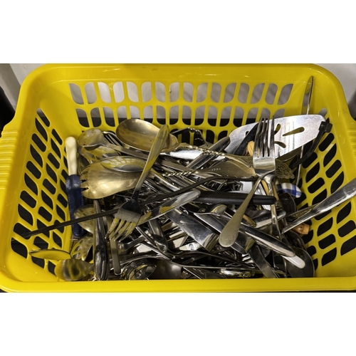 467 - 3 Baskets of cutlery