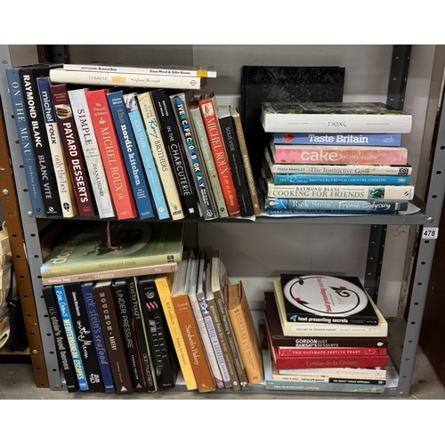 478 - 2 Shelves of books on cooking