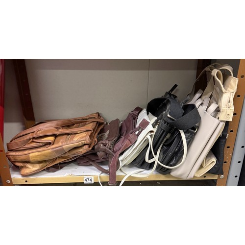 474 - A quantity of handbags, some new