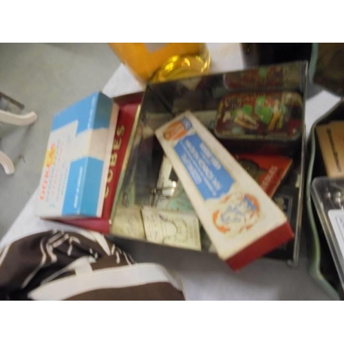 538 - A mixed lot including match books etc.,