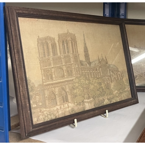 498 - A quantity of framed & glazed pictures of cathedrals