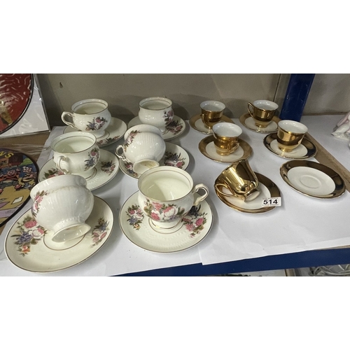 514 - 2 China part tea sets A/F