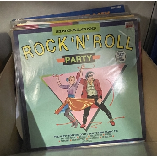 517 - 2 Boxes of Rock N Roll LPS including Bill Haley, Fats Domino etc