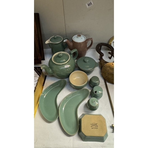 605 - A quantity of Denby ware