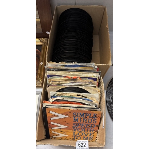 622 - 2 Boxes of 45s including Adam & The Ants, Big country etc