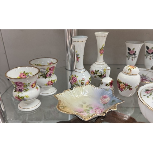 672 - A Wedgwood Hathaway Rose & a quantity of Polly Anna floral china