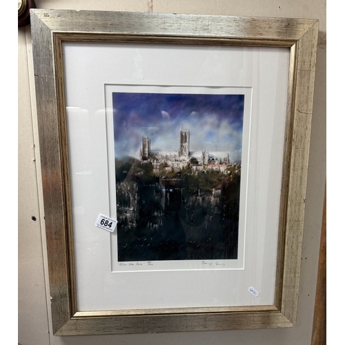 684 - An After The Rain 53 / 200 print of Lincoln Cathedral by Barry Gray