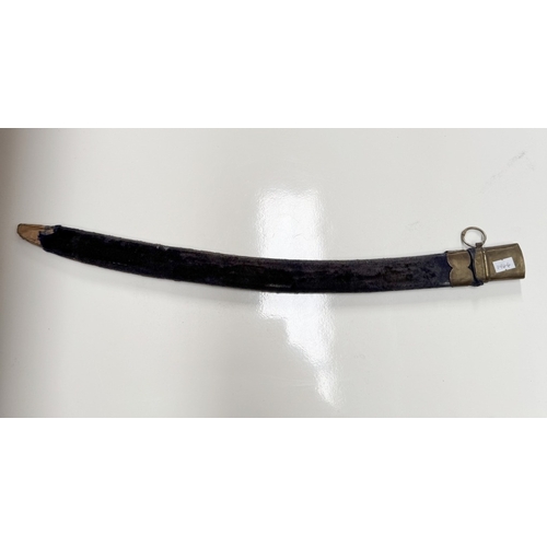 696 - An Indian made sword with brass fittings