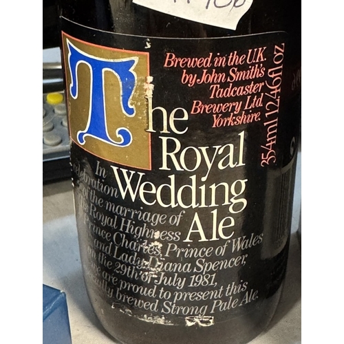 744 - A boxed bottle of Graham Port & A bottle of Royal Wedding ale celebrating Prince Charles & Princess ... 