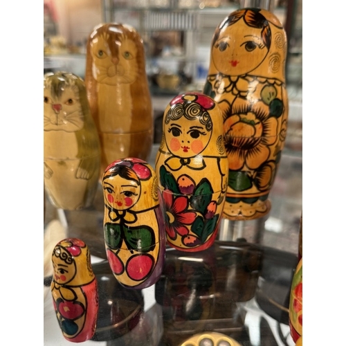 769 - 3 Sets of Russian nesting dolls