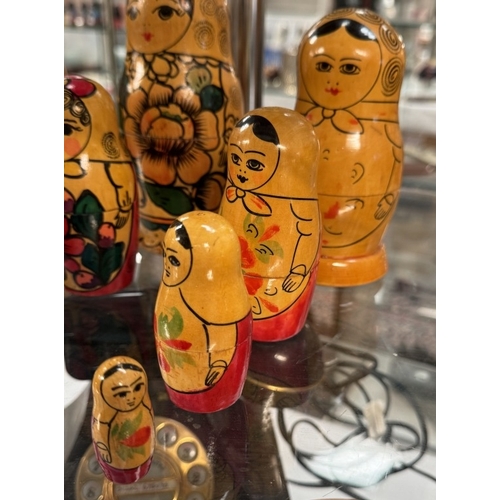 769 - 3 Sets of Russian nesting dolls