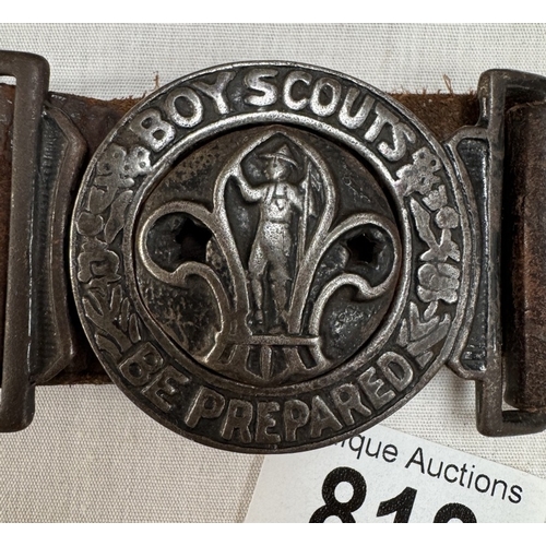 818 - A vintage Boy Scouts Be Prepared buckle & belt