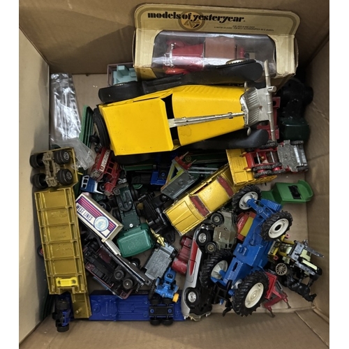 874 - A quantity of mixed diecast and box farm animals etc