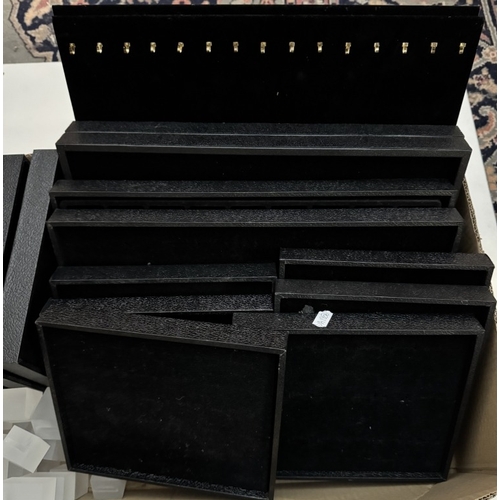 875 - A quantity of jewellery display boards