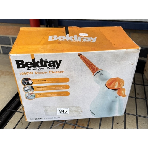 846 - A Beldray 100w steam cleaner