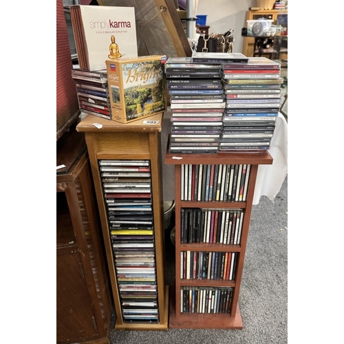 892 - A large quantity of CDs on 2 stands