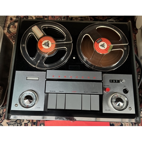 894 - A vintage Ferguson model 3220 twin track reel to reel tape recorder