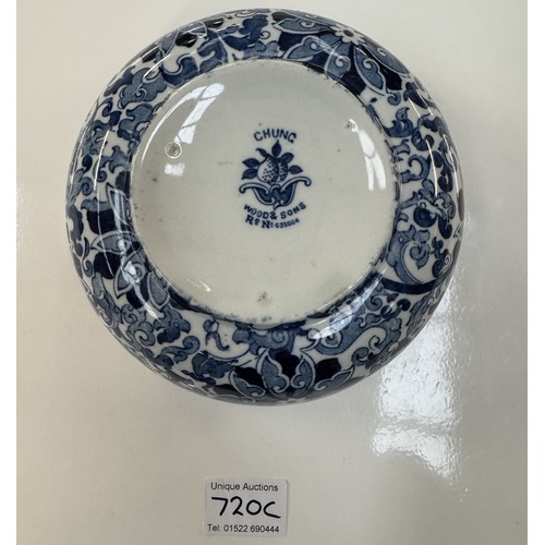 720C - A Chung blue & white bowl