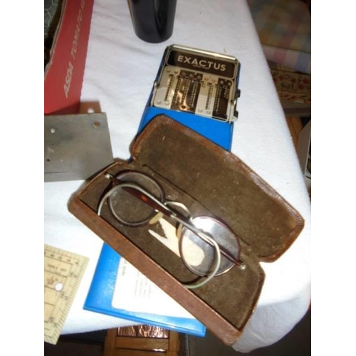 1384 - An interesting lot including blotter stamp, metal sign, letter opener etc.,