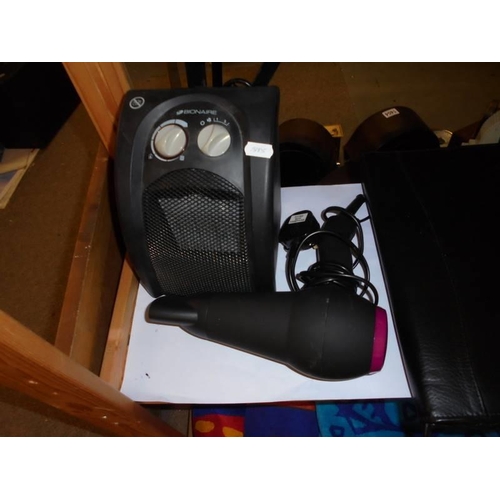 1411 - A cine camera, attache' case, hair dryer etc.,