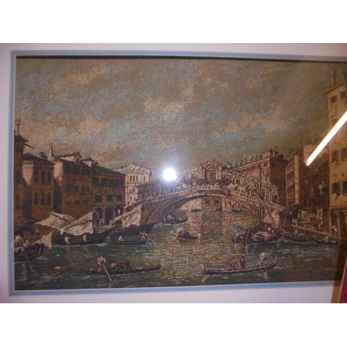 1440 - A framed and glazed Venetian scene print, COLLECT ONLY.