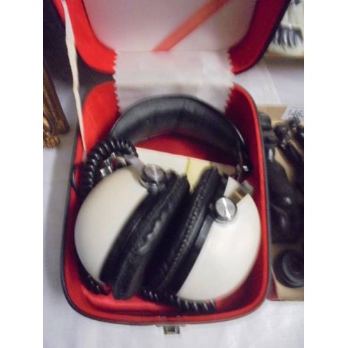 1468 - A cased pair of Pioneer headphones.