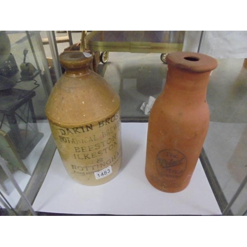 1483 - A Dakin Bros. stoneware beer jar and one other item.