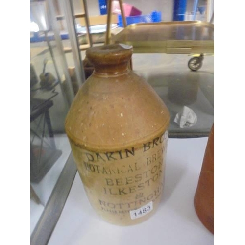 1483 - A Dakin Bros. stoneware beer jar and one other item.