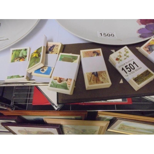 1501 - An album and sets of cigarette cards.