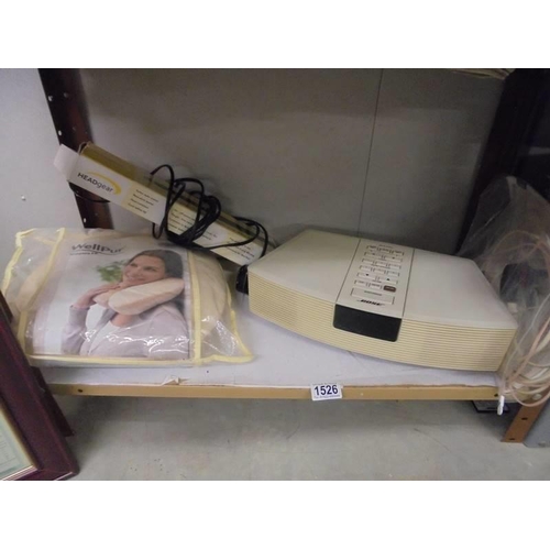 1526 - A Bose radio/alarm clock, a new neck massager etc.,