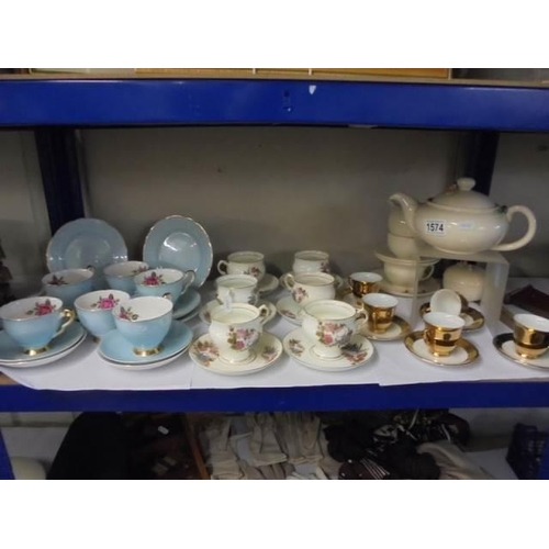 1574 - A good lot of assorted tea ware, COLLECT ONLY.