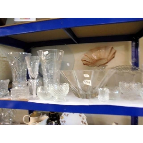 1585 - A good lot of glass ware, COLLECT ONLY.