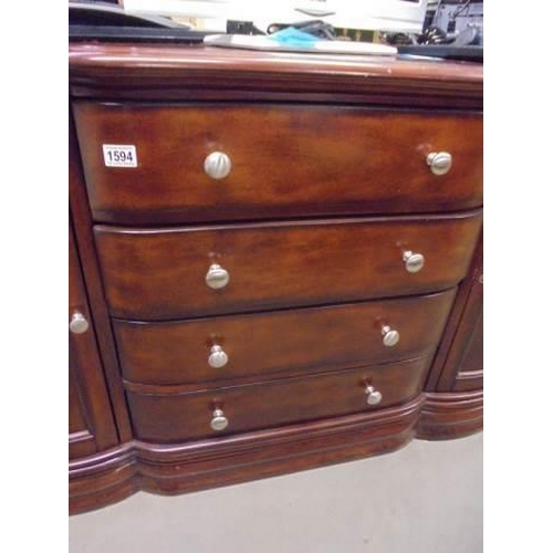 1594 - A good quality mahogany sideboard. COLLECT ONLY.