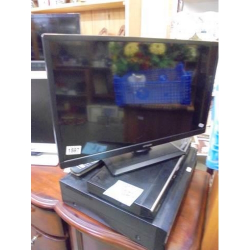 1597 - A Toshiba DVD player, Toshiba Video recorder and Unsar television, COLLECT ONLY.