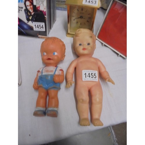 1455 - Two Vintage rubber dolls