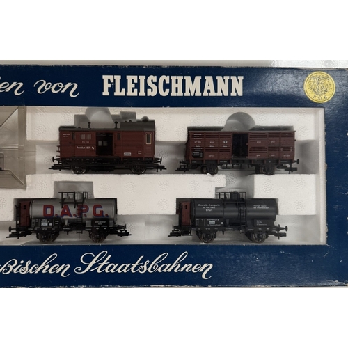 153 - A boxed Fleischmann HO 4884 train set