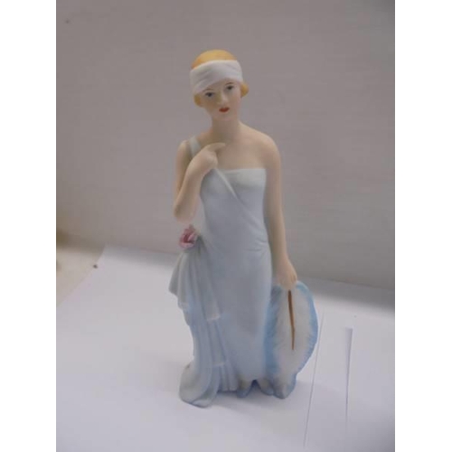 1267 - A Royal Doulton figurine 'Yearning' HN2921, an alabaster Grecian style figure and one other.