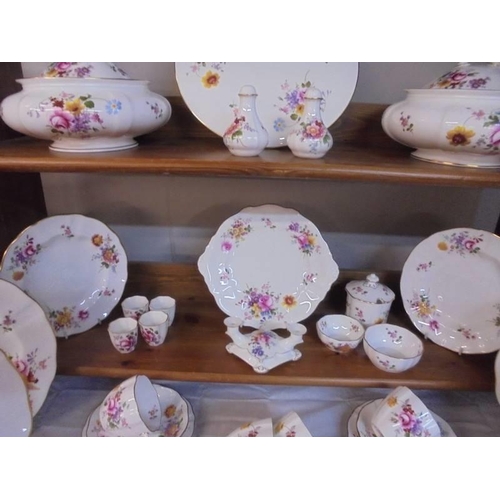 1275 - In excess of fifty pieces of Royal Crown Derby Posies dinner and tea ware, COLLECT ONLY.