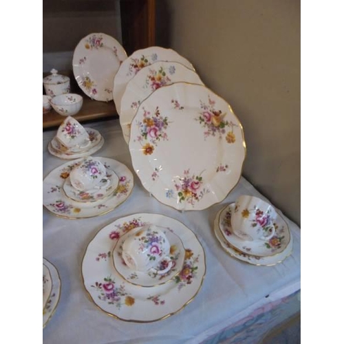 1275 - In excess of fifty pieces of Royal Crown Derby Posies dinner and tea ware, COLLECT ONLY.