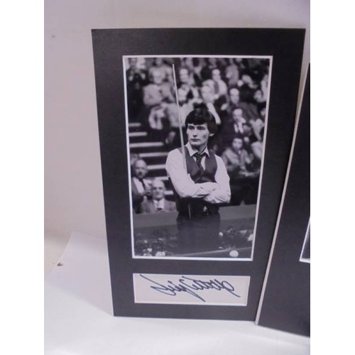 1138 - Three Jimmy White photographs with signatures.