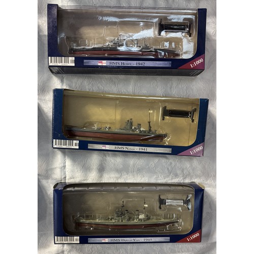 191 - 17 Boxed models of Warships (From magazine)