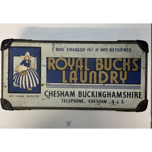 11 - A vintage advertising Royal Bucks laundry box