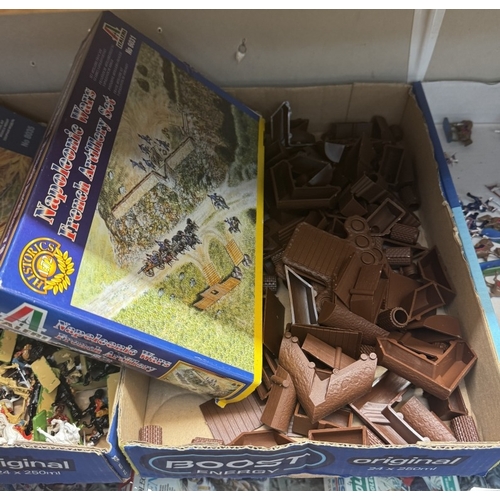 8 - A large quantity of 1/72 scale plastic soldiers with boxes in various conditions by Italeri etc