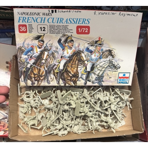 8 - A large quantity of 1/72 scale plastic soldiers with boxes in various conditions by Italeri etc