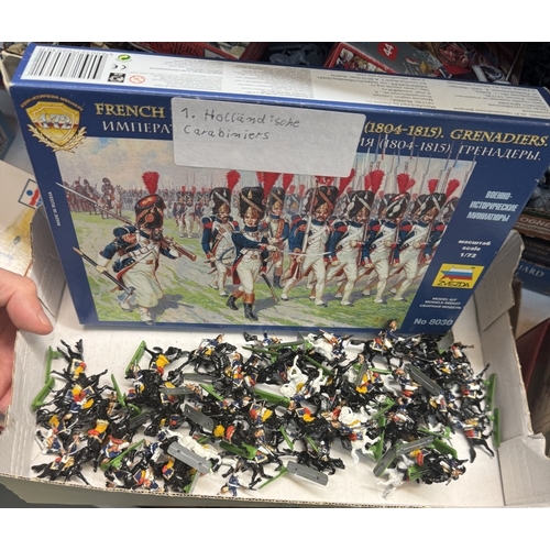 8 - A large quantity of 1/72 scale plastic soldiers with boxes in various conditions by Italeri etc