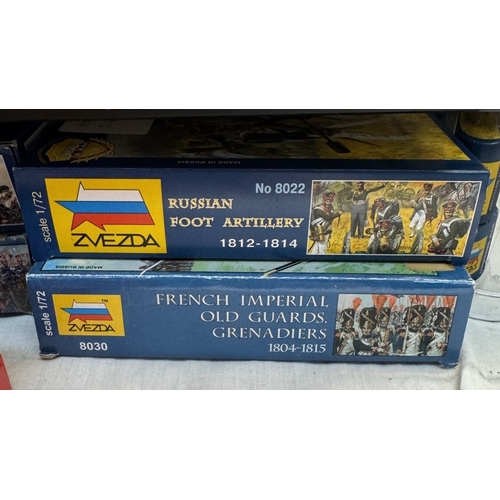 8 - A large quantity of 1/72 scale plastic soldiers with boxes in various conditions by Italeri etc