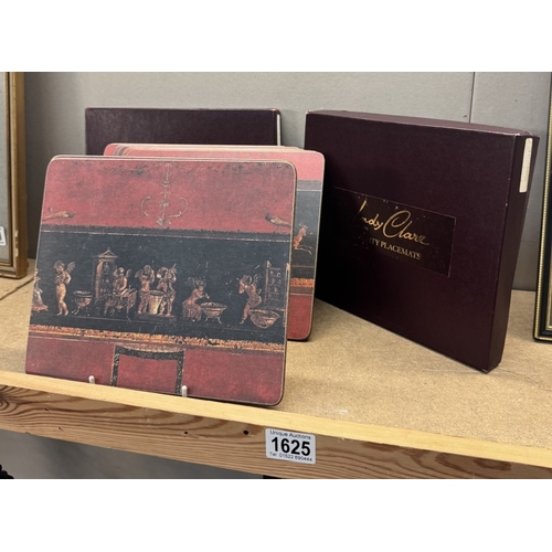 1625 - 2 Boxed sets of lady clare placemats (4 in each)