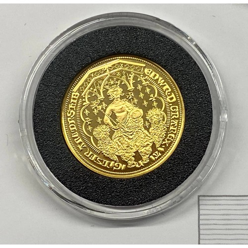 1064 - A 22ct Gold Proof Coin The Double Leopard Gold Edition, 4g, 22mm Diameter with Certificate