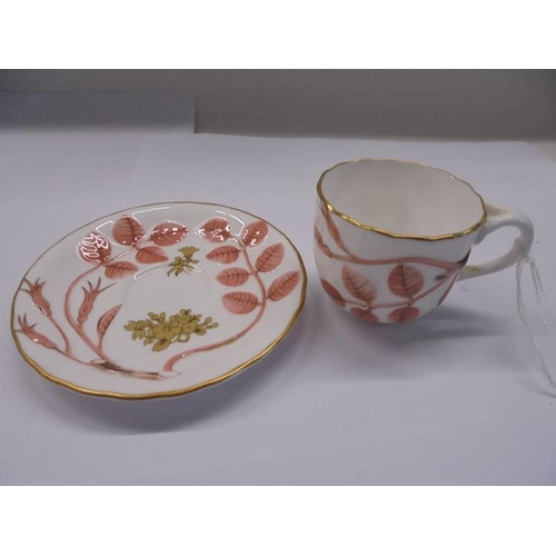 1096 - A Royal Worcester porcelain Royal Collection Earl of Coventry tea cup and saucer.