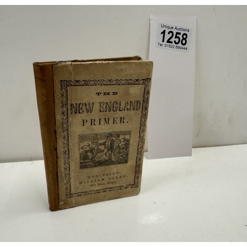 1258 - Humphrey, Rev, The New England Primer. 1861 ?, Worcester. Original adorned with cuts.